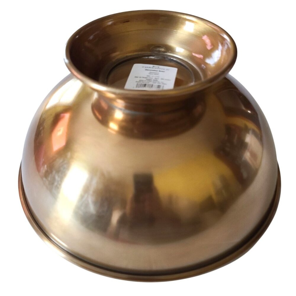 Target Threshold Large Decorative Bowl Copper Finish Aluminum Revere Style NEW - Picture 2 of 7